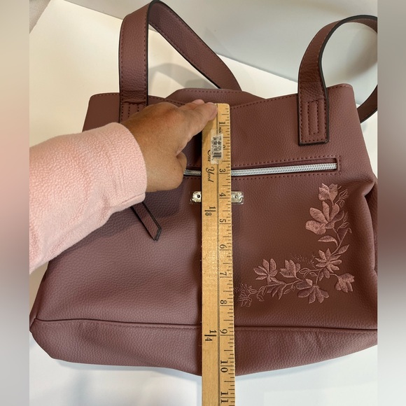 Rosetti Bodhi Floral Embroidered Bag Powder Rose Taupe Purse - Picture 8 of 10